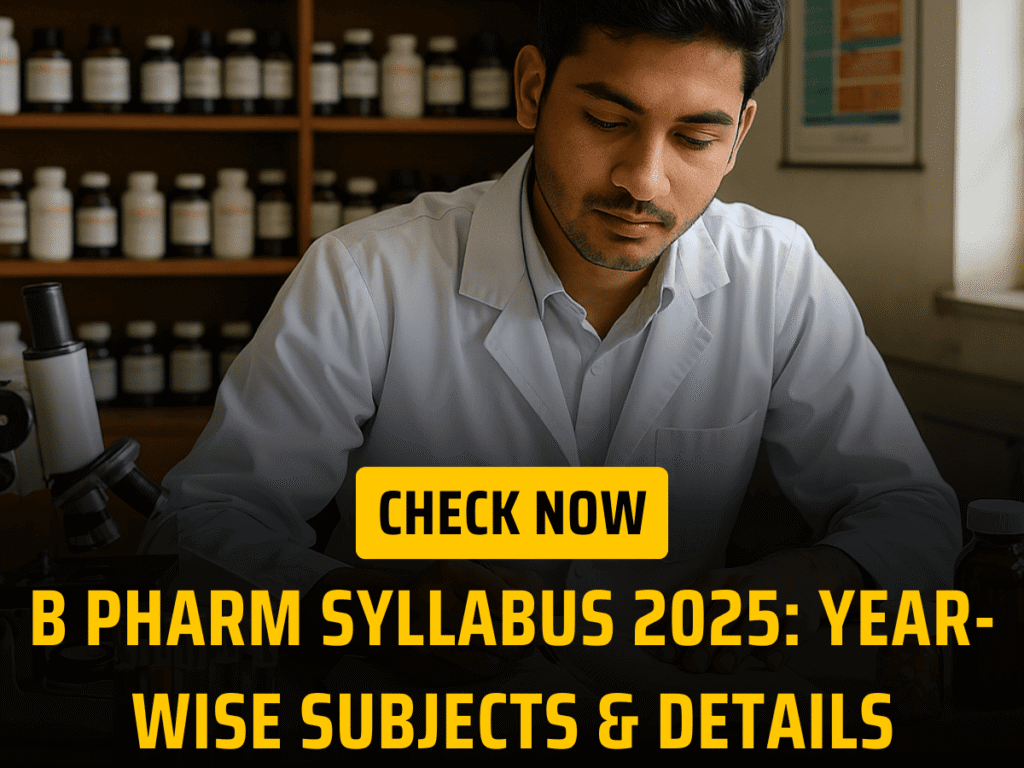 B Pharm Syllabus 2025