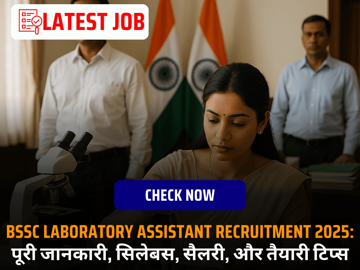 BSSC Laboratory Assistant Recruitment 2025