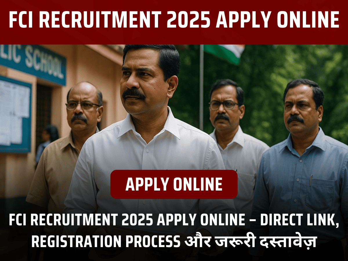 FCI Recruitment 2025 Apply Online
