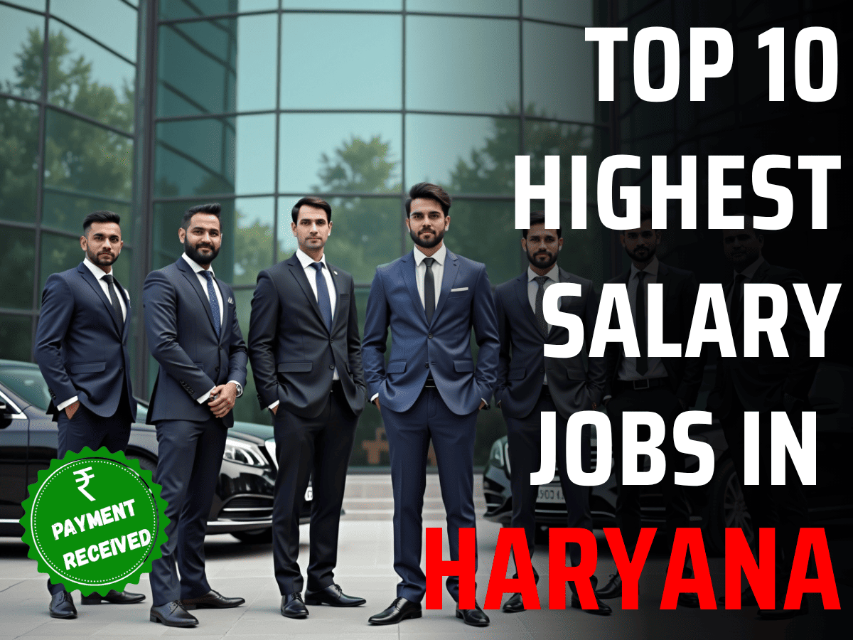 Highest Salary Jobs in Haryana