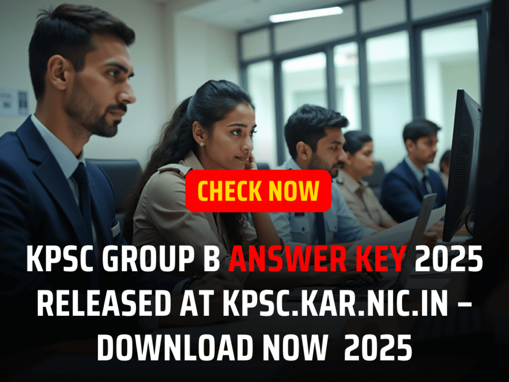 KPSC Group B Answer Key 2025