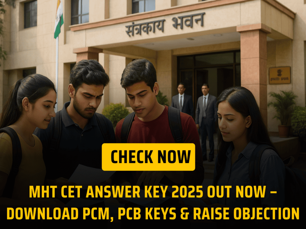 MHT CET Answer Key 2025