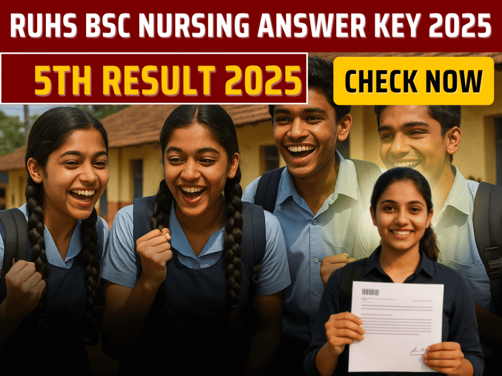 RUHS BSc Nursing Answer Key 2025