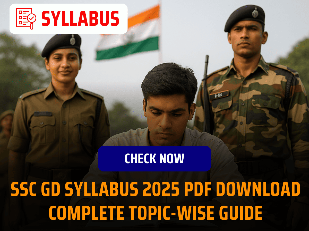 SSC GD Syllabus 2025 PDF Download