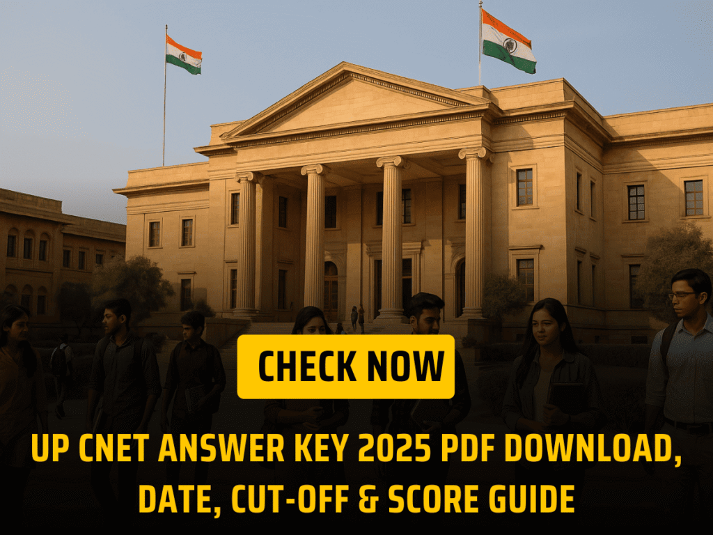 UP CNET Answer Key 2025