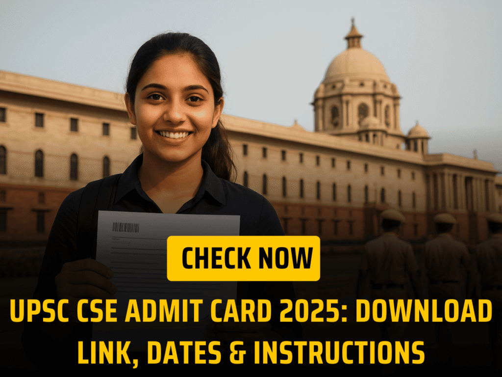 UPSC CSE Admit Card 2025