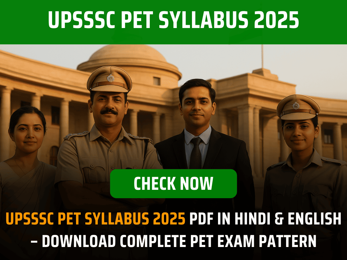 UPSSSC PET Syllabus 2025