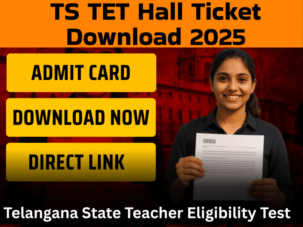 TS TET Hall Ticket Download 2025